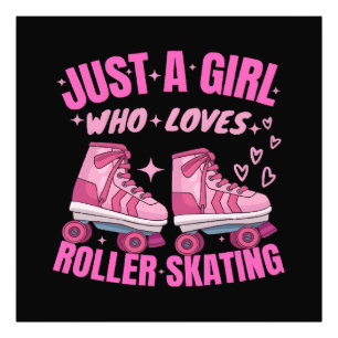 Just A Girl Who Loves Roller Skating Photo Print