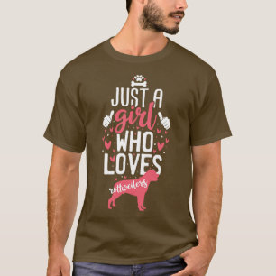 Just a Girl Who Loves Rottweilers T-Shirt