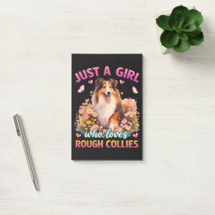 Just A Girl Who Loves Rough Collies Post-it Notes