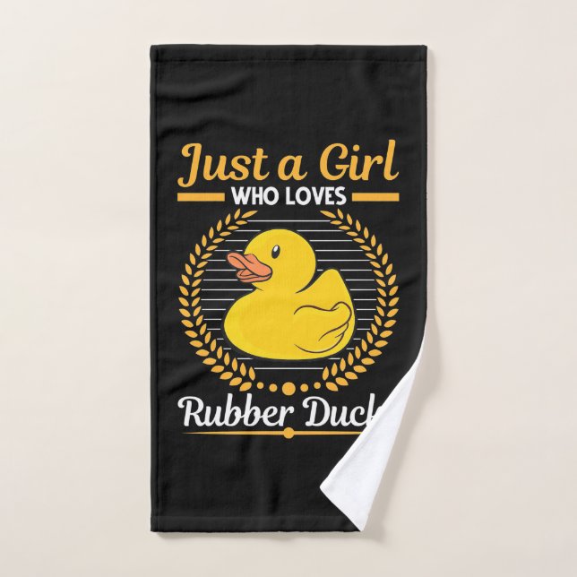 Just A Girl Who Loves Rubber Duck Hand Towel (Hand Towel)