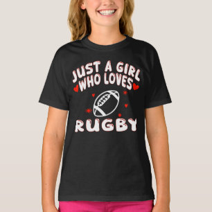 Just A Girl Who Loves Rugby T-Shirt