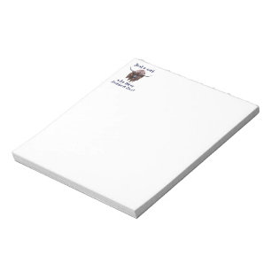 Just A Girl Who Loves Scottish Highland Cows Notepad