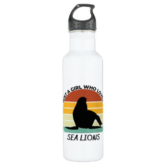 Just a girl who loves sea lions 710 ml water bottle