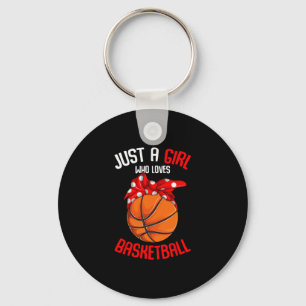 Just A Girl Who Loves Sketll Girl Kids Girls 1 Key Ring