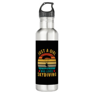 just a girl who loves skydiving 710 ml water bottle