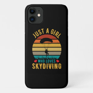 just a girl who loves skydiving Case-Mate iPhone case