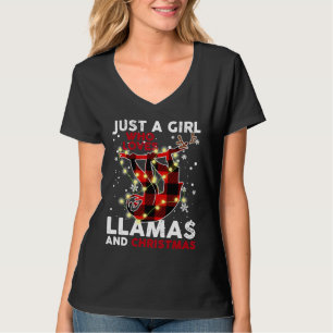 Just A Girl Who Loves Sloth And Christmas Funny Sl T-Shirt