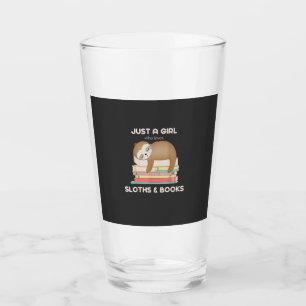 Just a girl who loves sloths and books Reader T-Sh Glass