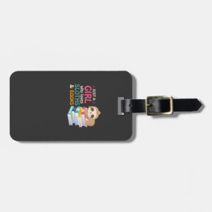 Just A Girl Who Loves Sloths And Books Sloth T-Shi Luggage Tag