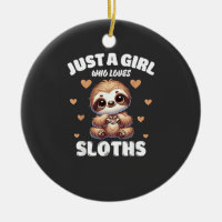 Just A Girl Who Loves Sloths, Cute Sloth Lovers T-