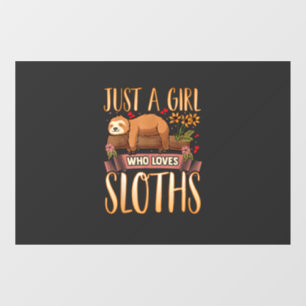 Just A Girl Who Loves Sloths Cute Sloth T-Shirt