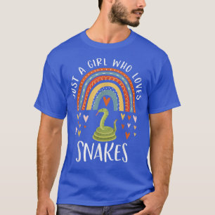 Just A Girl Who Loves Snakes Rainbow Gifts For Sna T-Shirt