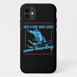 Just A Girl Who Loves Snowboarding Case-Mate iPhone Case