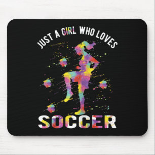 Just A Girl Who Loves Soccer _1 Mouse Pad