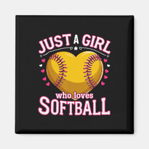 Just A Girl Who Loves Softll _1 Magnet