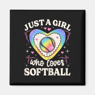 Just A Girl Who Loves Softll 60s 70s Hippie Girls Magnet