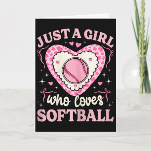 Just A Girl Who Loves Softll Cow Print Girls Kids  Card