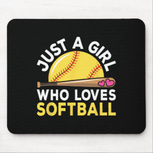 Just A Girl Who Loves Softll Cute Softll Lover Mouse Pad