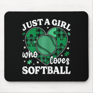Just A Girl Who Loves Softll Girl Kids Cute Softll Mouse Pad
