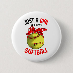 Just A Girl Who Loves Softll Girls _1 6 Cm Round Badge