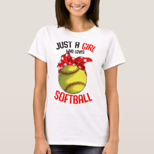 Just A Girl Who Loves Softll Girls _1 T-Shirt