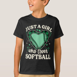 Just A Girl Who Loves Softll Teen Girl Kids Softll T-Shirt