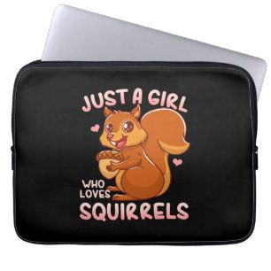 Just A Girl Who Loves Squirrels Laptop Sleeve