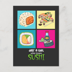 Just a girl who loves Sushi Postcard