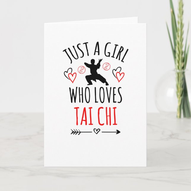 Just A Girl Who Loves Tai Chi | Tai Chi Master Tai Card (Front)