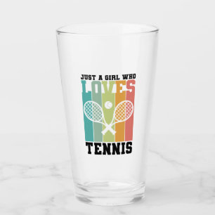 Just a girl who loves Tennis Tennis Player Gift Glass