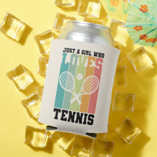 Just a girl who loves Tennis Tennis Player Gifts Can Cooler
