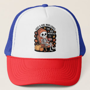 Just a Girl Who Loves the Ber Months Christmas  Trucker Hat