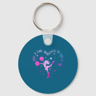Just A Girl Who Loves To Cheer Cheerleader For Wom Key Ring