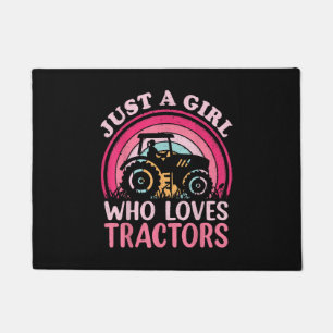 Just A Girl Who Loves Tractors Doormat
