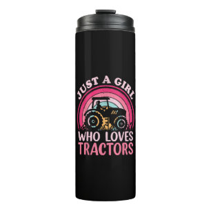Just A Girl Who Loves Tractors Thermal Tumbler