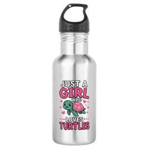 Just a Girl Who Loves Turtles Cute Turtle Vector D 532 Ml Water Bottle