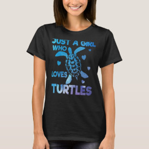 Just A Girl Who Loves Turtles Galaxy Space Sea Tur T-Shirt