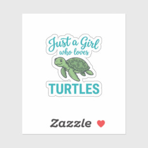 Just a Girl Who Loves Turtles Vintage Engraving Te