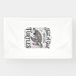 Just A Girl Who Loves Turtles Vintage Shirt Design Banner