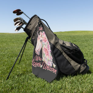 Just A Girl Who Loves Unicorn Golf Towel