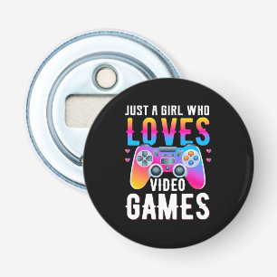 Just A Girl Who Loves Video Games Bottle Opener