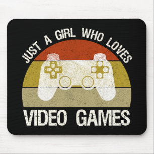 Just A Girl Who Loves Video Games Mouse Pad