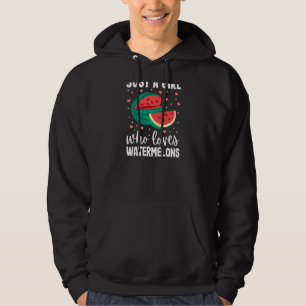 Just A Girl Who Loves Watermelons Summer Watermelo Hoodie