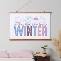 Just a Girl Who Loves Winter Cute Seasonal Design