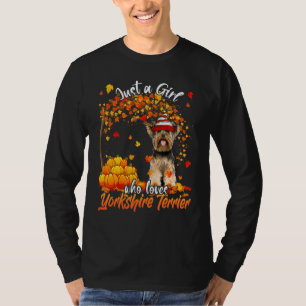 Just A Girl Who Loves Yorkshire Terrier Dog Thanks T-Shirt