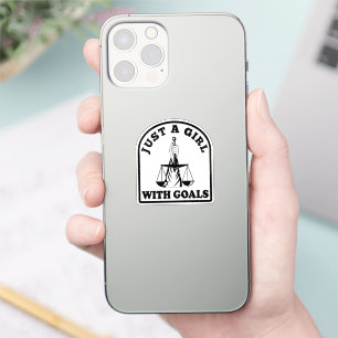 Just A Girl With Goals Funny Lawyer Student Quote