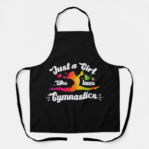 Just A Girls Who Loves Gymnastics Apron