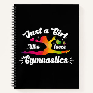 Just A Girls Who Loves Gymnastics Notebook