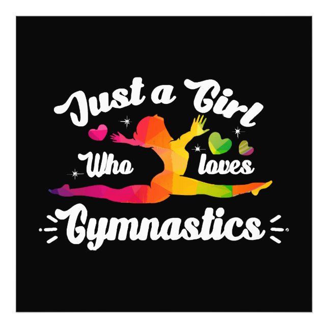 Just A Girls Who Loves Gymnastics Photo Print (Front)