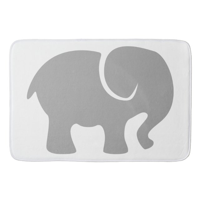 Just a Grey Elephant Bath Mat (Front)